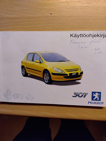 Käyttöohjekirja Peugeot 307