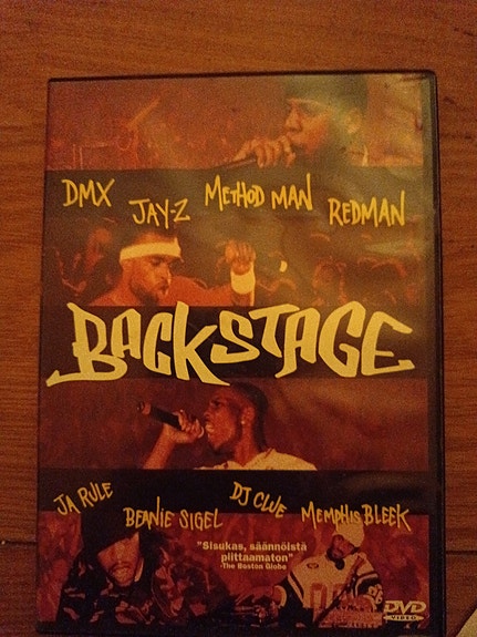 Backstage DVD 2001 (Suomenkieliset kannet)