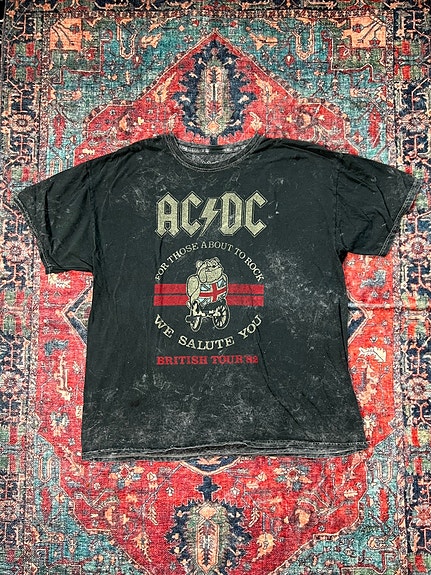 AC/DC For That About To Rock British Tour 82 retrot-paita