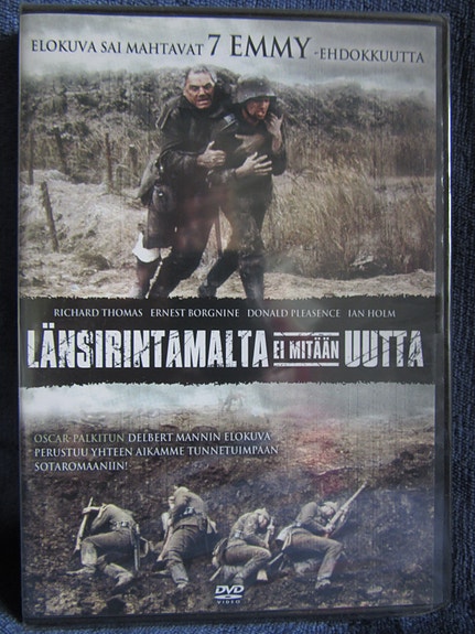 Länsirintamalta ei mitään uutta dvd uusi