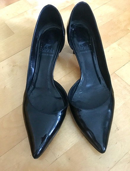 Vintage Kiiltonahka korkokengät, 38