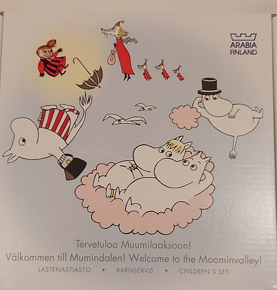 Muumi astiasto Lentävät muumit, uusi