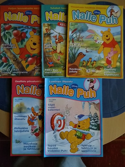 Nalle Puh sarjakuva lehtiä 1
