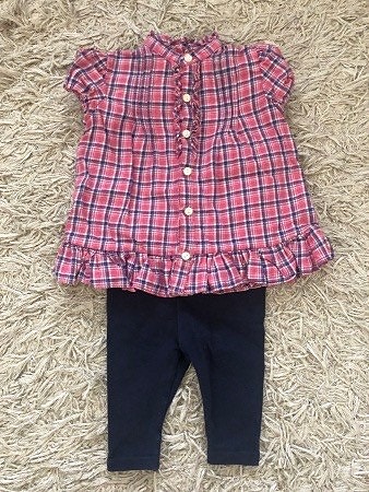 Ralph Lauren mekko/tunika ja legginsit 62cm (3 months)