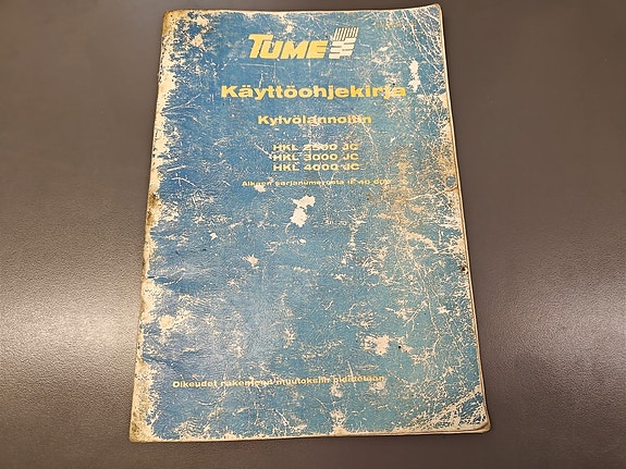 Tume kylvölannoitin käyttöohjekirja HKL2500JC, HKL3000JC, HKL4000JC