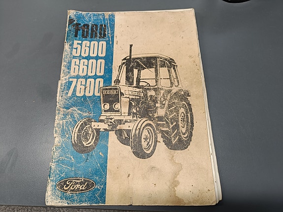 Ford 5600, 6600, 7600 käyttö- ja huolto- ohjeet