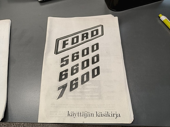 Ford 5600, 6600, 7600 käyttäjän käsikirja