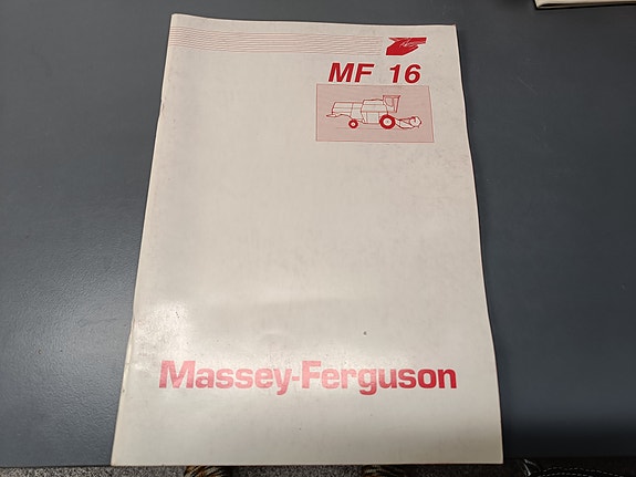 Massey Ferguson 16 leikkuupuimurin käyttöohjekirja