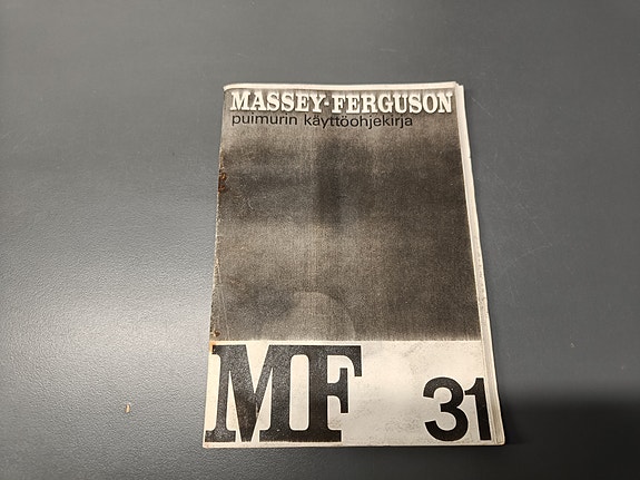 Massey Ferguson 31 leikkuupuimurin käyttöohjekirja