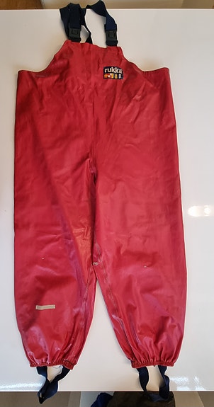 Rukka sadehousut / kurahousut koko 122cm