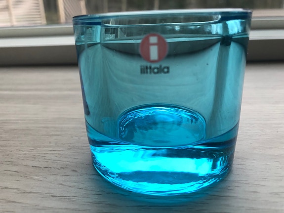 Kivi Iittala tuikku vaalean sininen