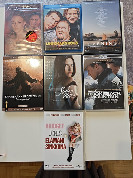 DVD paketti 7 leffaa