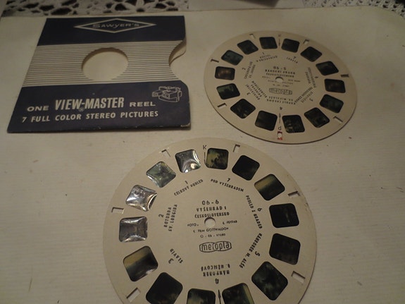 2 kpl View Master kuvakiekkoja, 06 - 5-6, Praha