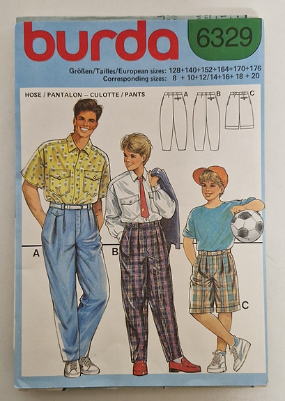 Burda 6329 kaavat