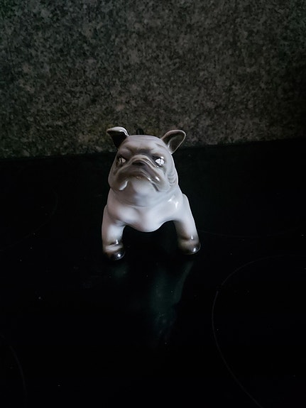 Arabia figuuri Lea Von Mickwitz Bulldog, tarra jäljellä!