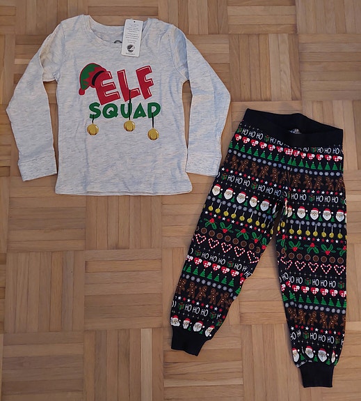 Lasten jouluyöpuku /pyjama 98 cm UUSI