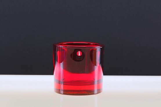 🌸🕯️ Iittala - Suuri - Kivituikku - Punainen - 80 mm