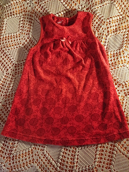 Mekko, hihaton, punainen, 92cm, Tutta, Reima
