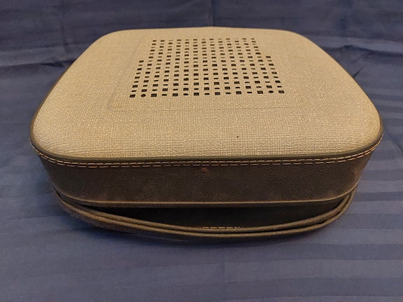 TEPPAZ Oscar vintage antiikki levysoitin 1960-luku harmaa