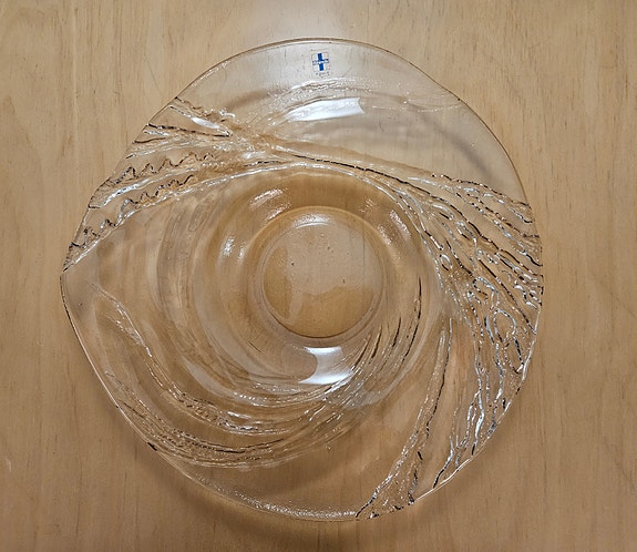 Riihimäen lasi iso lasilautanen