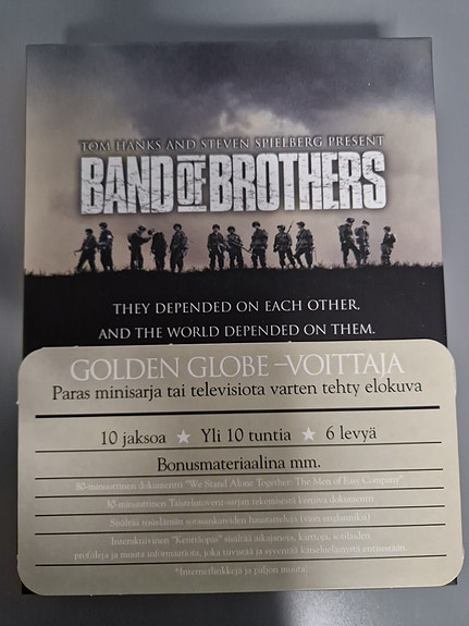 Band of Brothers DVD-boksi 6 levyä