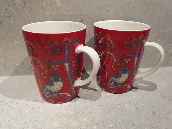 Iittala punaiset Taika mukit