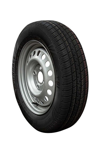 Perävaunun pyörä 155r13 m+s 4×100 vanteella