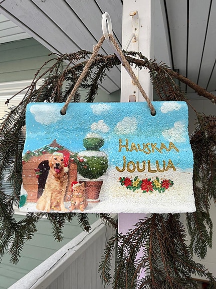 Käsintehtyjä joulutauluja