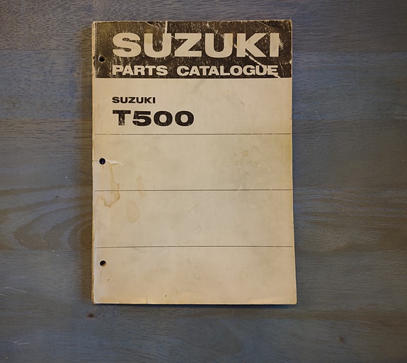 Suzuki t 500 varaosaluettelo alkuperäinen