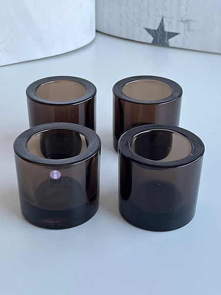 Marimekko kynttilälyhty x 4 Hiekka/Sand