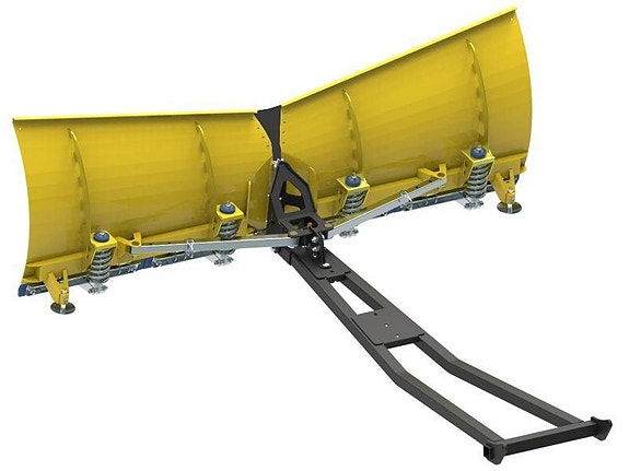 Mönkijän v-aura 180 cm telamönkijään, Iron Baltic