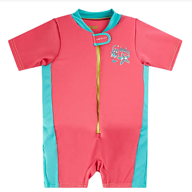 Konkurssimyynti, Speedo Sea Squad float suit kellukeuimapuku punainen hiha, UUSI