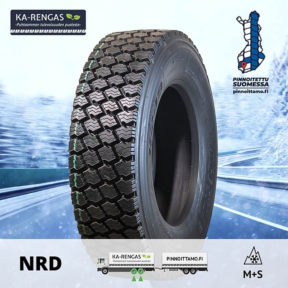 NRD Pinnoitettu vetorengas 315/70R22.5
