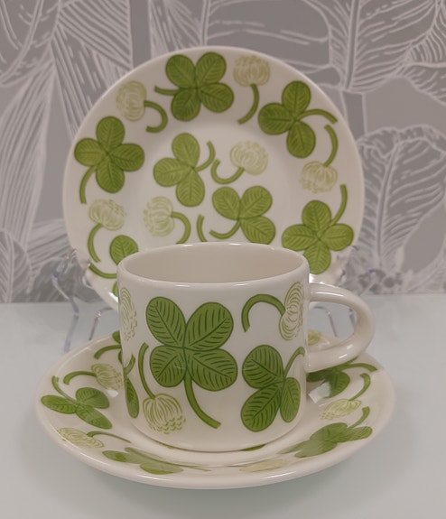 Arabia Apila kuppi ja lautaset 🍀