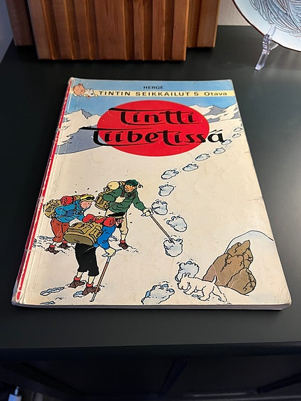 Tintin seikkailut 5: Tintti Tiibetissä 1. painos 1971