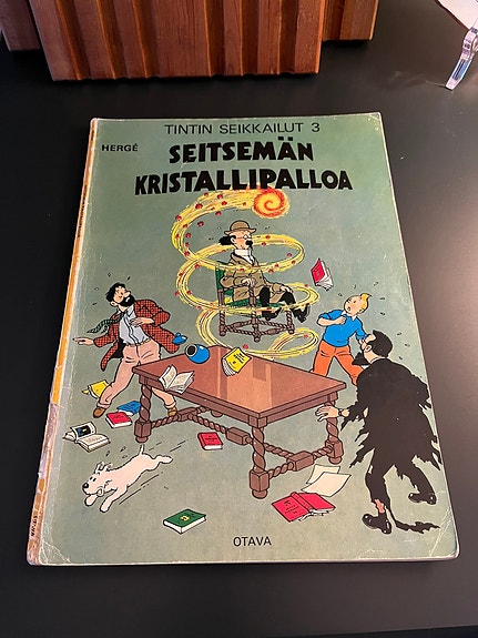 Tintin seikkailut 3: Seitsemän kristallipalloa 1. painos 1971