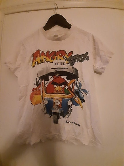 Angry Birds T-paita valkoinen naisten koko M