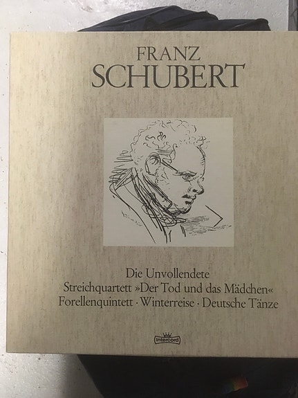 Klassista musiikkia lp-boksit Bach ja Schubert
