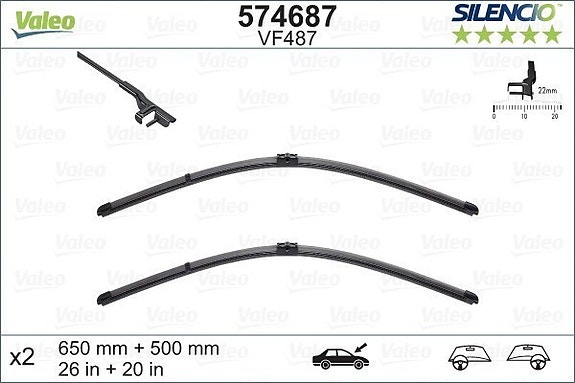 Pyyhkijänsulat Bmw X3 (F25), X4 (F26)