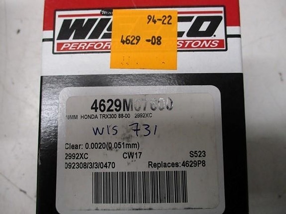 Honda TRX 300 88-00 Mäntäsarja 76mm