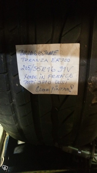 1x 205\55R16 Bridgestone Turanza UUSI kesuri