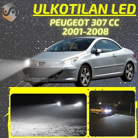 PEUGEOT 307 CC 2001-2008 Ulkotilan LED-valosarja Ajovalot ym.