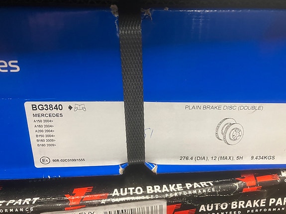 Mercedes-Benz A-sarja W169 Etujarrulevyt 276mm Delphi 04-12