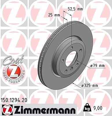 Etujarrulevy Zimmermann tai Brembo, BMW 3-srj E46, Z4 E86 E85