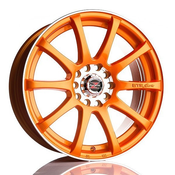 Uudet Barzetta GTR Orange 7,5x18 5x100 5x114,3 ET40 KR73 aluvanteet rahteineen