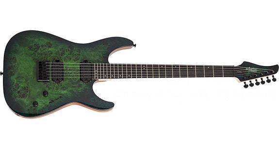 UUSI Schecter C-6 Pro Aqua Burst sähkökitara