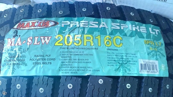 205/16 C MAXXIS nastarenkaat UUDET TARJOUS