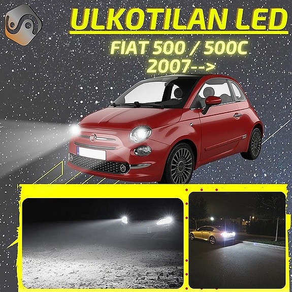 FIAT 500 / 500C Ulkovalojen LED -päivityssarja