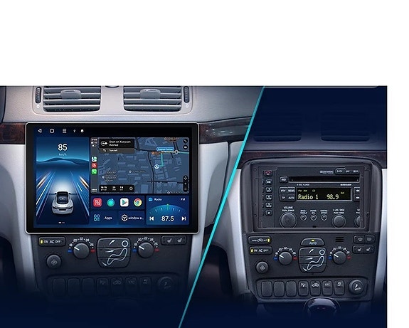 Android soitin 13.1 näytöllä Volvo S80 1998-2006
