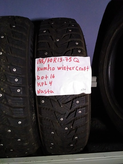 Nastarenkaat 155/70R13 kumho craft 4kpl Q155 (kesätarjous)